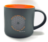 Mirror and Motto Grey/Orange Mug