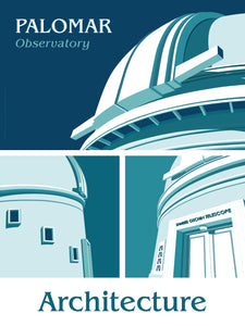 Palomar Observatory Architecture 75th Anniversary Promotional Poster