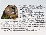 Vintage postcard of 200-inch Dome