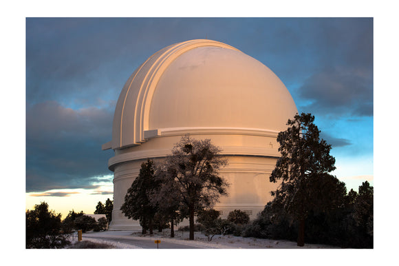 200-inch Dome in Winter Postcard