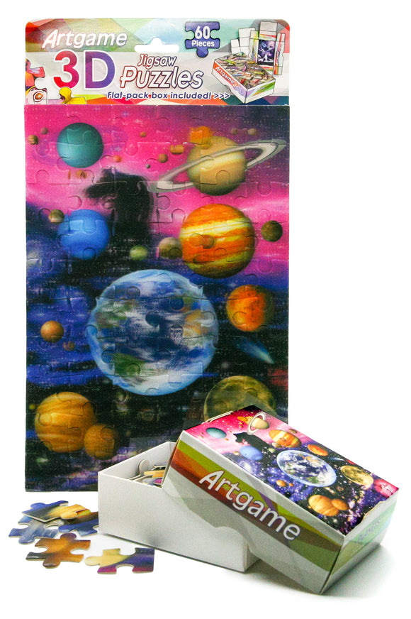 3D Planets Puzzle - 60 Pieces