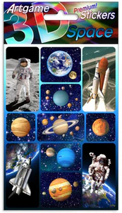 3D Space Stickers