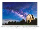 Milky Way Over Hale Telescope Dome Greeting Card